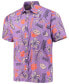 ფოტო #2 პროდუქტის Men's Purple Clemson Tigers Vintage-Like Floral Button-Up Shirt