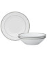 Regina Platinum Set of 4 Soup Bowls, Service For 4