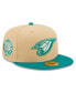 Фото #2 товара Men's Natural, Teal Toronto Blue Jays Mango Forest 59FIFTY fitted hat