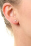 Charming stud earrings with zircons E000143