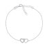 Браслет Brilio Silver Linked Hearts silver, clear - фото #1