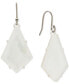 ფოტო #1 პროდუქტის Silver-Tone Opalescent Crystal Earrings