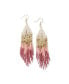 Claire Ombre Luxe Beaded Fringe Earrings