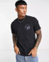 Farah Reggie t-shirt in black with front and back graphics Exclusive to ASOS