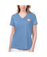 Фото #1 товара Women's Light Blue Houston Astros Game Time V-Neck T-shirt