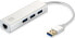 Фото #1 товара HUB USB LevelOne 1x RJ-45 + 3x USB-A 3.0 (USB-0503)