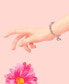 ფოტო #3 პროდუქტის Pink Flower Beaded Stretch Bracelet