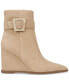 Фото #2 товара Women's Weslie Buckled Wedge Booties