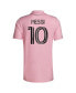 ფოტო #3 პროდუქტის Men's Lionel Messi Pink Inter Miami CF 2023 The Heart Beat Kit Replica Jersey