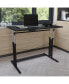 Фото #2 товара Height Adjustable (27.25-35.75"H) Sit To Stand Home Office Desk