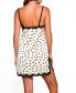 Фото #2 товара Women's Nadia Polka Dot Printed Chemise Trimmed in Lace Lingerie