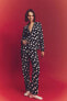 Fall In Love Kalp Desenli Uzun Kollu Pijama Takımı B6204ax24sp