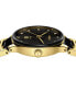 Women's Swiss Centrix Diamond (1/20 ct. t.w.) Black Ceramic & Gold PVD Bracelet Watch 31mm