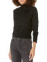 BCBGeneration 298113 Women's Long Sleeve Mock Neck Sweater, Black, Medium