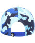 Men's Blue, Camo Across the Board Snapback Hat