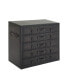 Фото #3 товара Faux Leather and Wood Traditional Chest
