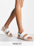 Фото #1 товара RAID Wide Fit Margot espadrille sandals in white