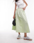 Фото #1 товара Topshop poplin midi full skirt in lime