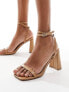 Фото #1 товара Simmi London Bia strappy block heeled sandal in beige