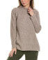 Фото #1 товара Alashan Cashmere Turtleneck Cable Detail Wool Pullover Women's