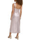 ფოტო #2 პროდუქტის Women's Liquid-Knit Knot-Front One-Shoulder Dress