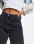 JDY high waist straight leg jeans in dark grey