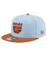 Фото #1 товара Men's Light Blue/Brown Sacramento Kings 2-Tone Color Pack 9fifty Snapback Hat