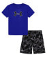 ფოტო #1 პროდუქტის Little & Toddler Boys Printed T-Shirt and Shorts Set