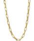 ფოტო #1 პროდუქტის Paperclip Link Chain 18" Chain Necklace in 14k Gold