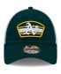Фото #2 товара Men's Green, White Oakland Athletics Logo Patch 9FORTY Trucker Snapback Hat