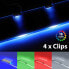 LED Glasbodenclip mit Farbwechsel 4 Stk.