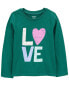 Фото #3 товара Toddler Love Long-Sleeve Graphic Tee 2T