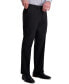 ფოტო #3 პროდუქტის J.M. Men's 4-Way Stretch Diamond-Weave Classic Fit Flat Front Performance Dress Pant