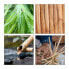 Besteckhalter Bambus mit Serviettenfach