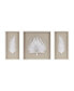Фото #10 товара Sabal Framed Rice Paper Palm Leaves 3-Piece Shadowbox Wall Decor Set
