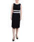 Фото #6 товара Women's Elbow Sleeve Colorblocked Dress, 2 Piece Set