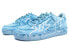 【定制球鞋】 Nike Air Force 1 Low 07 雾霾蓝信号 箭头 手绘浸染 星溯未来 做旧 麻绳鞋带 低帮 板鞋 男款 天蓝色 / Кроссовки Nike Air Force CW2288-111