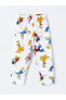 LCW baby Polo Yaka Kısa Kollu Mickey Mouse Baskılı Erkek Bebek Pijama Takımı