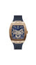 GUESS Men's Rose Gold Multifunction Case Blue Strap Watch GW0202G4
