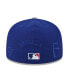 Фото #1 товара Men's Royal/Gray Los Angeles Dodgers Multi Logo 59FIFTY Fitted Hat