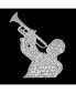 Фото #2 товара Men's Word Art Long Sleeve T-Shirt- All Time Jazz Songs