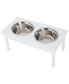 Фото #1 товара 10" Elevated Raised Dog Feeder Stainless Steel Double Bowl Food Water