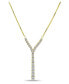 Cubic Zirconia Graduated Y Adjustable Necklace (6.5 ct. t.w.) in 18K Sterling Silver or Sterling Silver