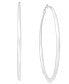 ფოტო #1 პროდუქტის Extra Large 3-1/6" Silver-Tone Hoop Earrings, Created for Macy's