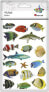 Фото #1 товара Декоративные элементы Titanum Наклейки выпуклые мягкие рыбы mix 18 шт
