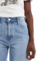 Фото #3 товара ONLY high waisted denim bermuda shorts in light blue