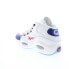 Фото #11 товара Reebok Question Mid Mens White Leather Lace Up Athletic Basketball Shoes