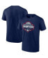 ფოტო #2 პროდუქტის Men's Navy Uconn Huskies 2024 NCAA Men's Basketball National Champions Logo T-shirt