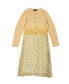 ფოტო #1 პროდუქტის Big Girls Pleated Cardigan Midi Dress