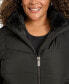 ფოტო #4 პროდუქტის Plus Size Belted Hooded Puffer Coat